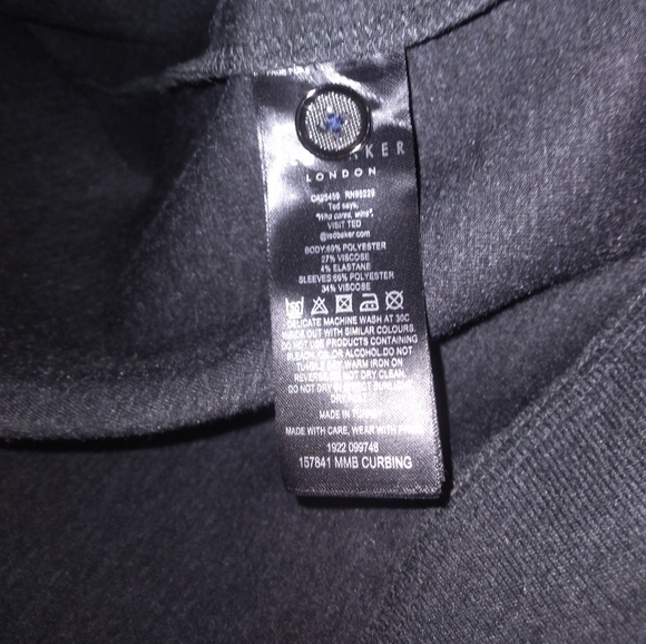 Ted Baker London shirt 1/4 zip causal men's pullover Sweater size xl - Picture 7 of 14